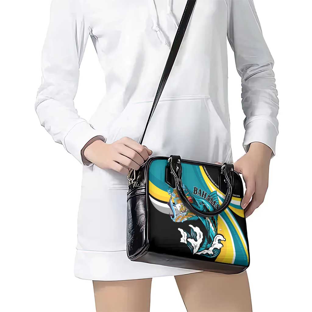 The Bahamas Blue Marlin Shoulder Handbag Bahamian Coat Of Arms LT01