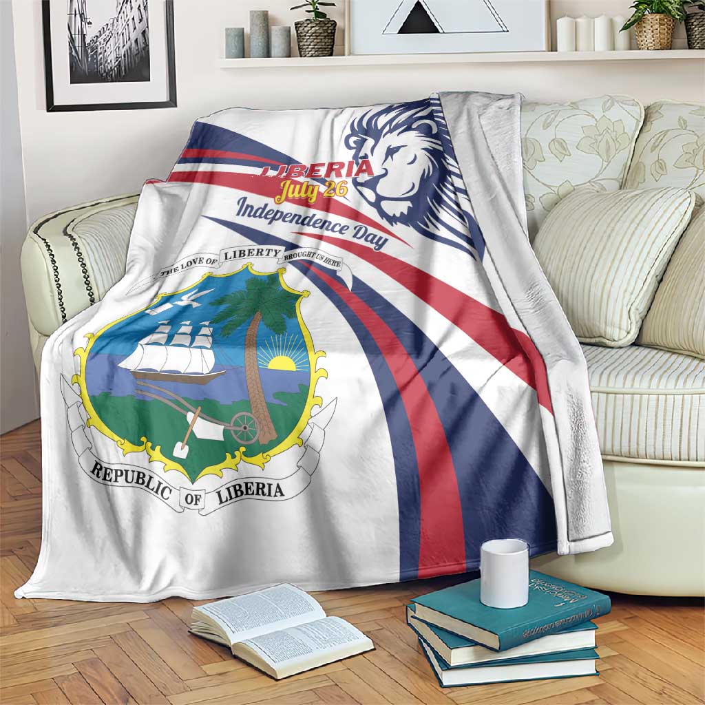 Liberia Independence Day Blanket July 26 Lion Coat of Arms LT01