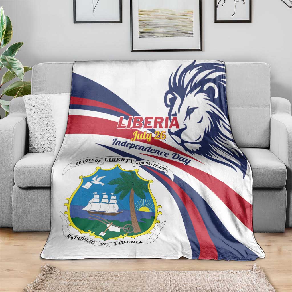 Liberia Independence Day Blanket July 26 Lion Coat of Arms LT01