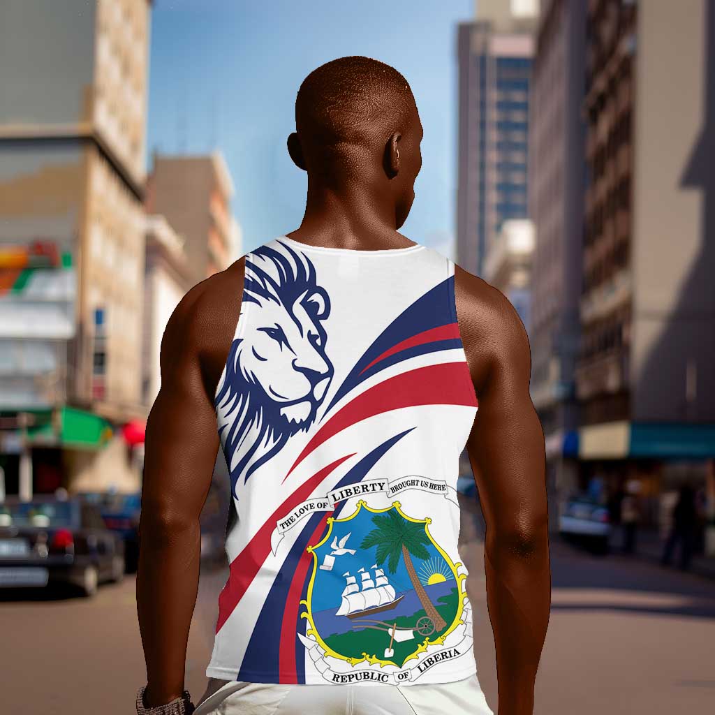 Liberia Independence Day Men Tank Top July 26 Lion Coat of Arms LT01