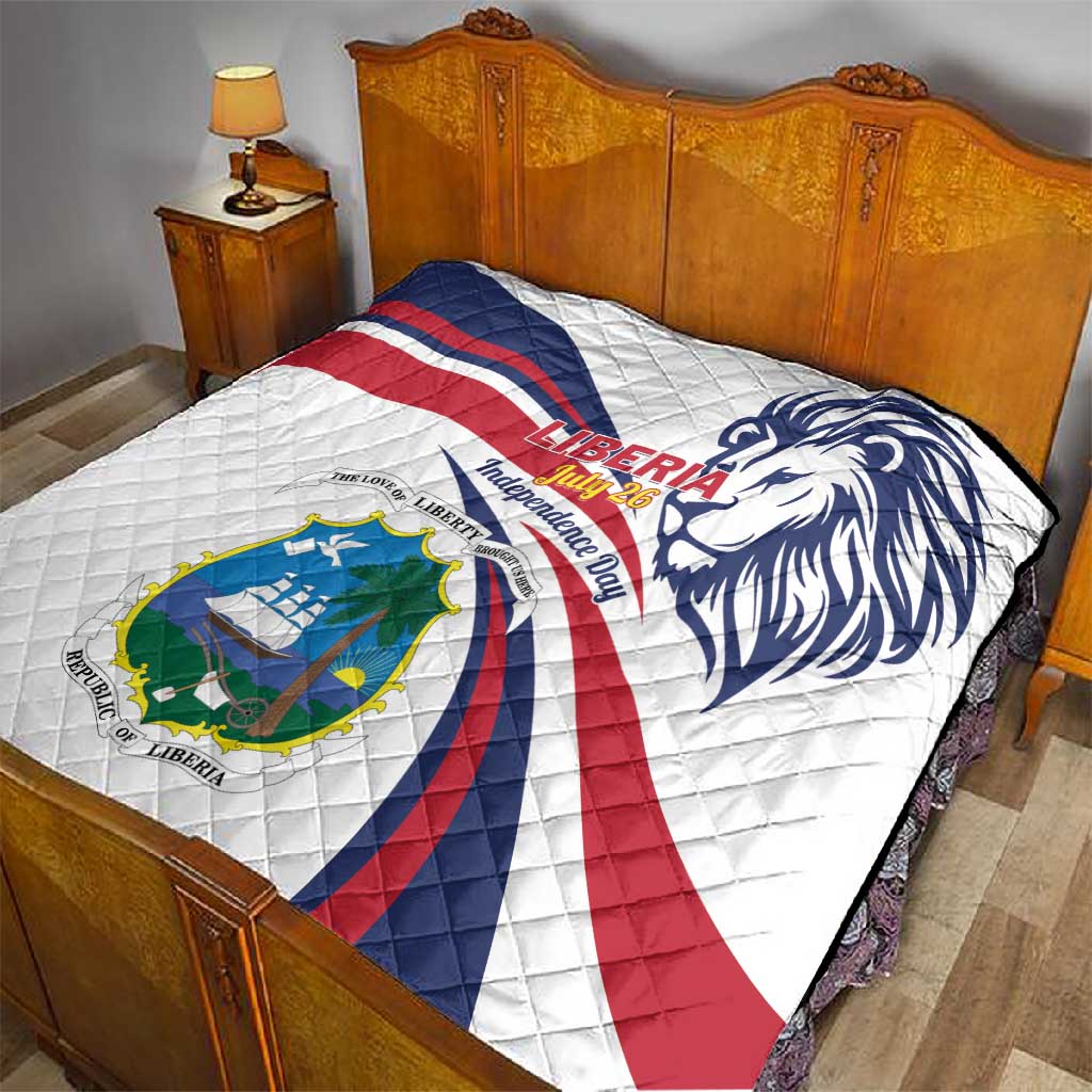 Liberia Independence Day Quilt July 26 Lion Coat of Arms LT01