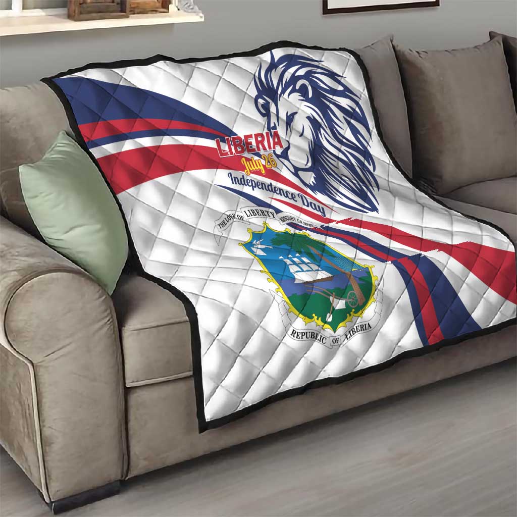 Liberia Independence Day Quilt July 26 Lion Coat of Arms LT01