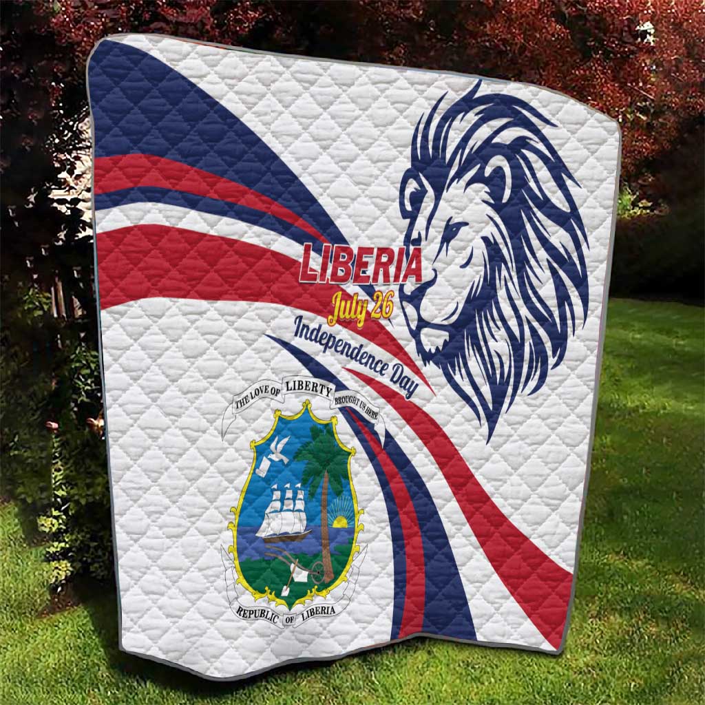 Liberia Independence Day Quilt July 26 Lion Coat of Arms LT01