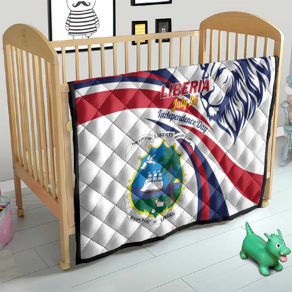 Liberia Independence Day Quilt July 26 Lion Coat of Arms LT01