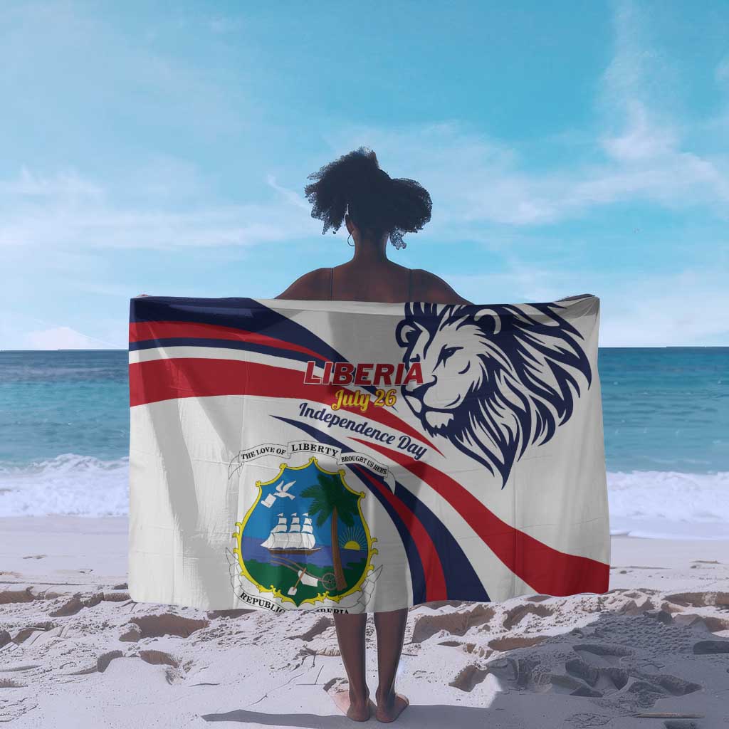 Liberia Independence Day Sarong July 26 Lion Coat of Arms LT01