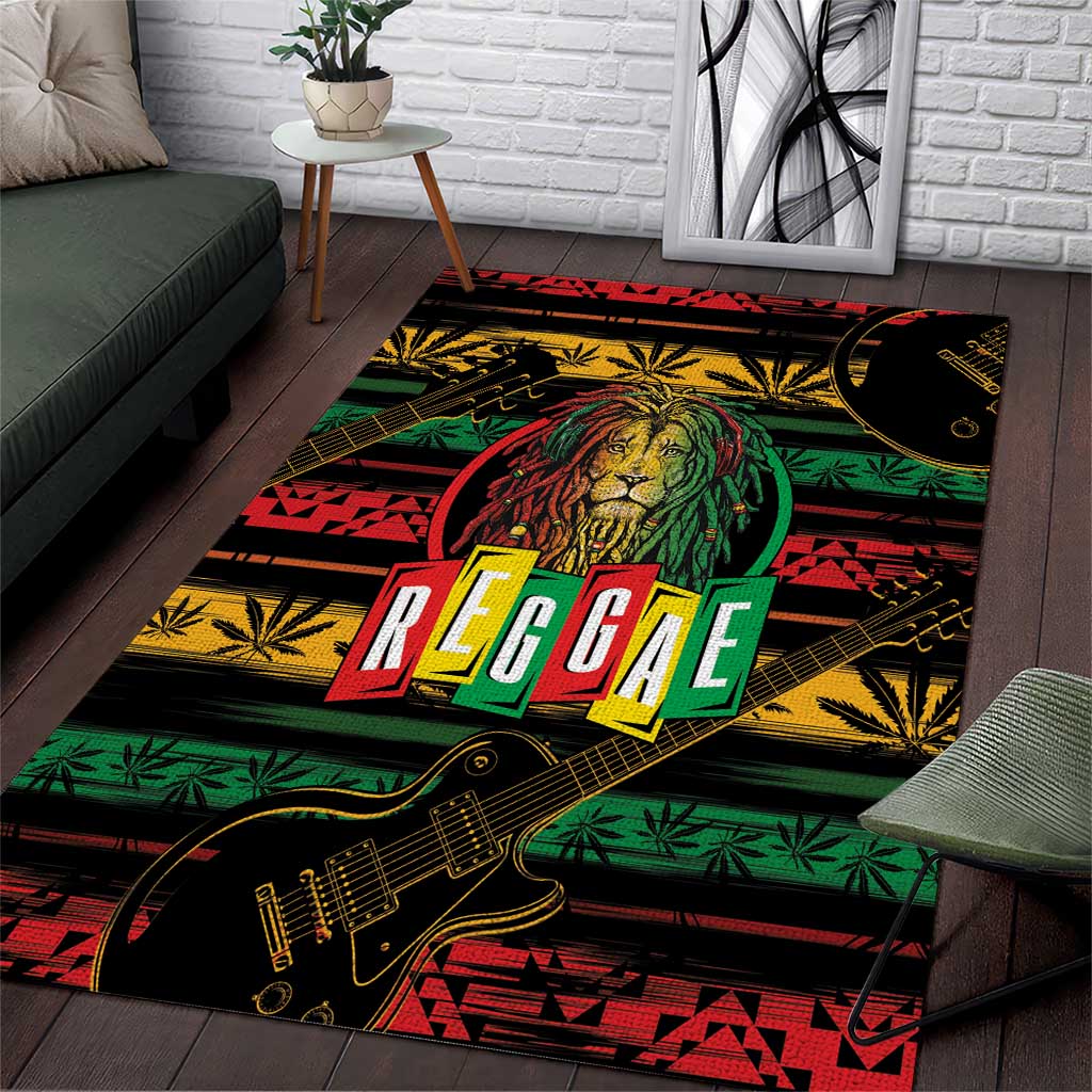 International Reggae Day Area Rug Rastafarian Lion Legend of Reggae LT01