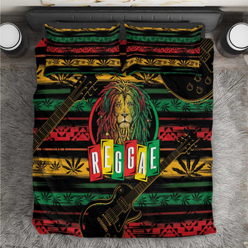 International Reggae Day Bedding Set Rastafarian Lion Legend of Reggae LT01