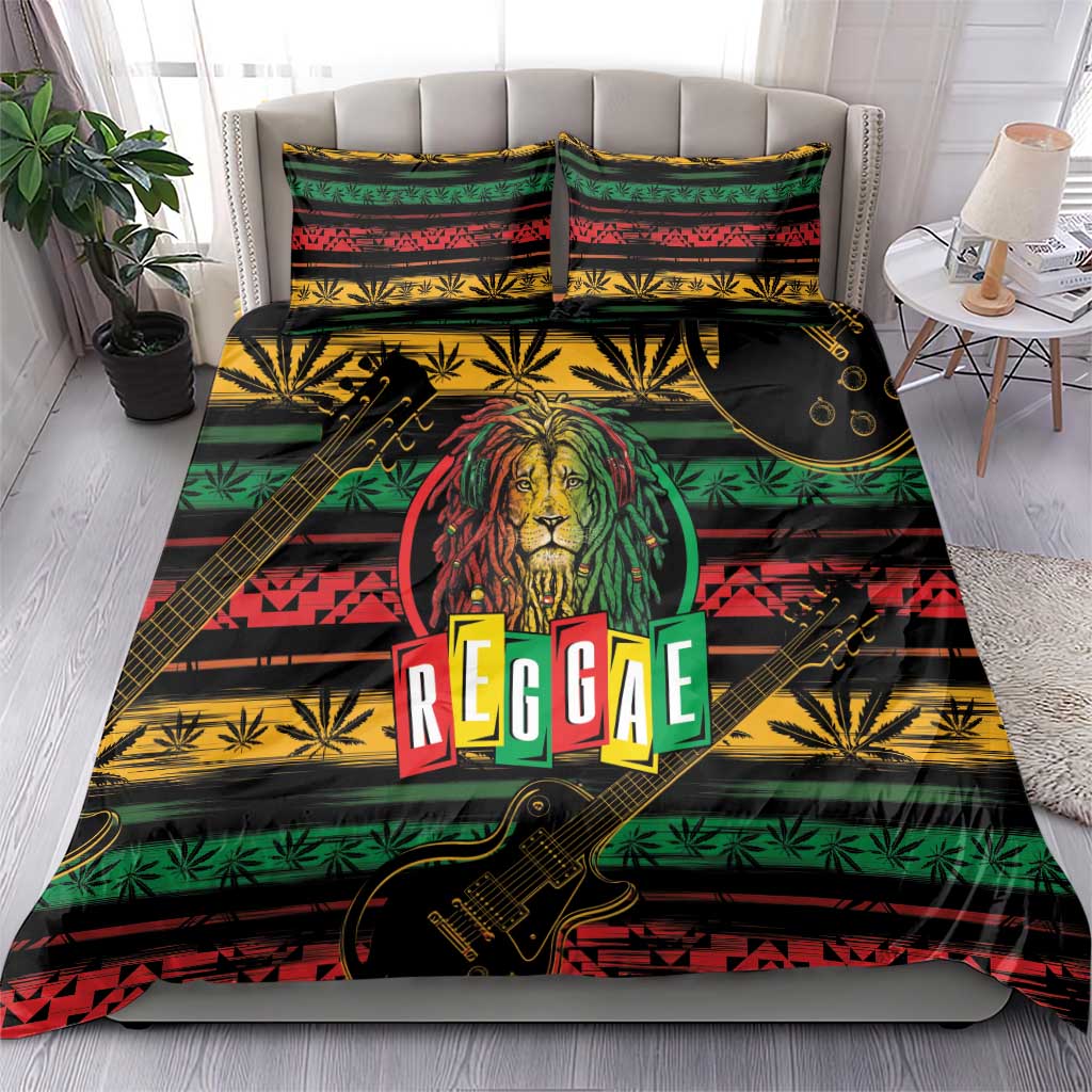 International Reggae Day Bedding Set Rastafarian Lion Legend of Reggae LT01