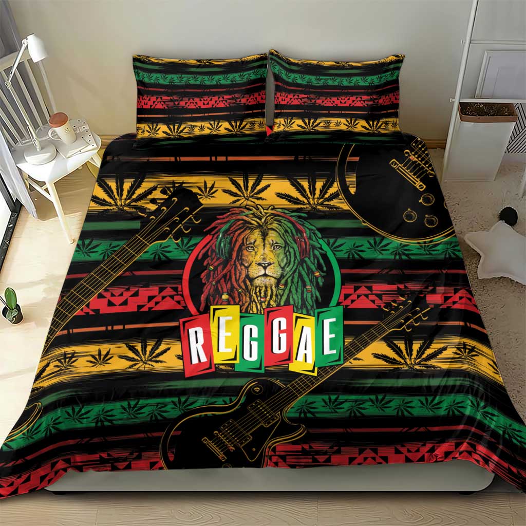 International Reggae Day Bedding Set Rastafarian Lion Legend of Reggae LT01