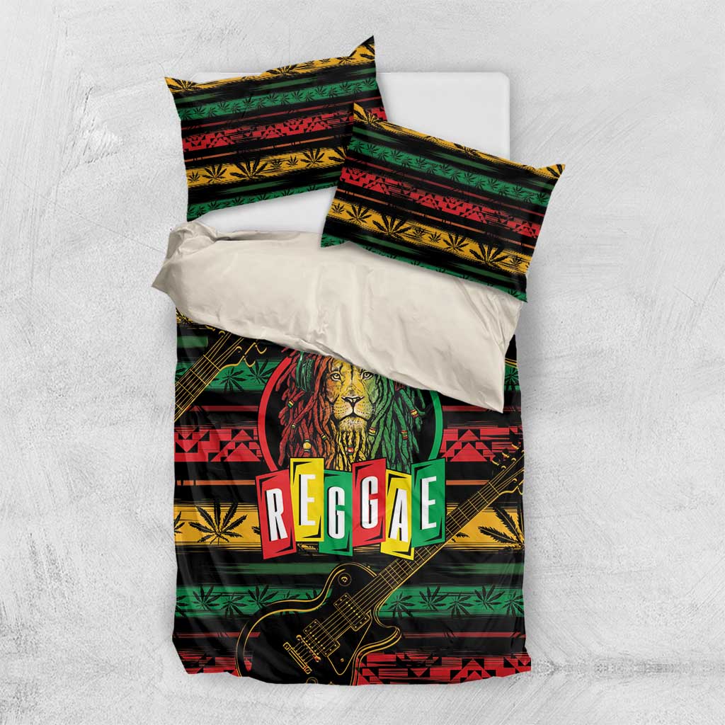 International Reggae Day Bedding Set Rastafarian Lion Legend of Reggae LT01