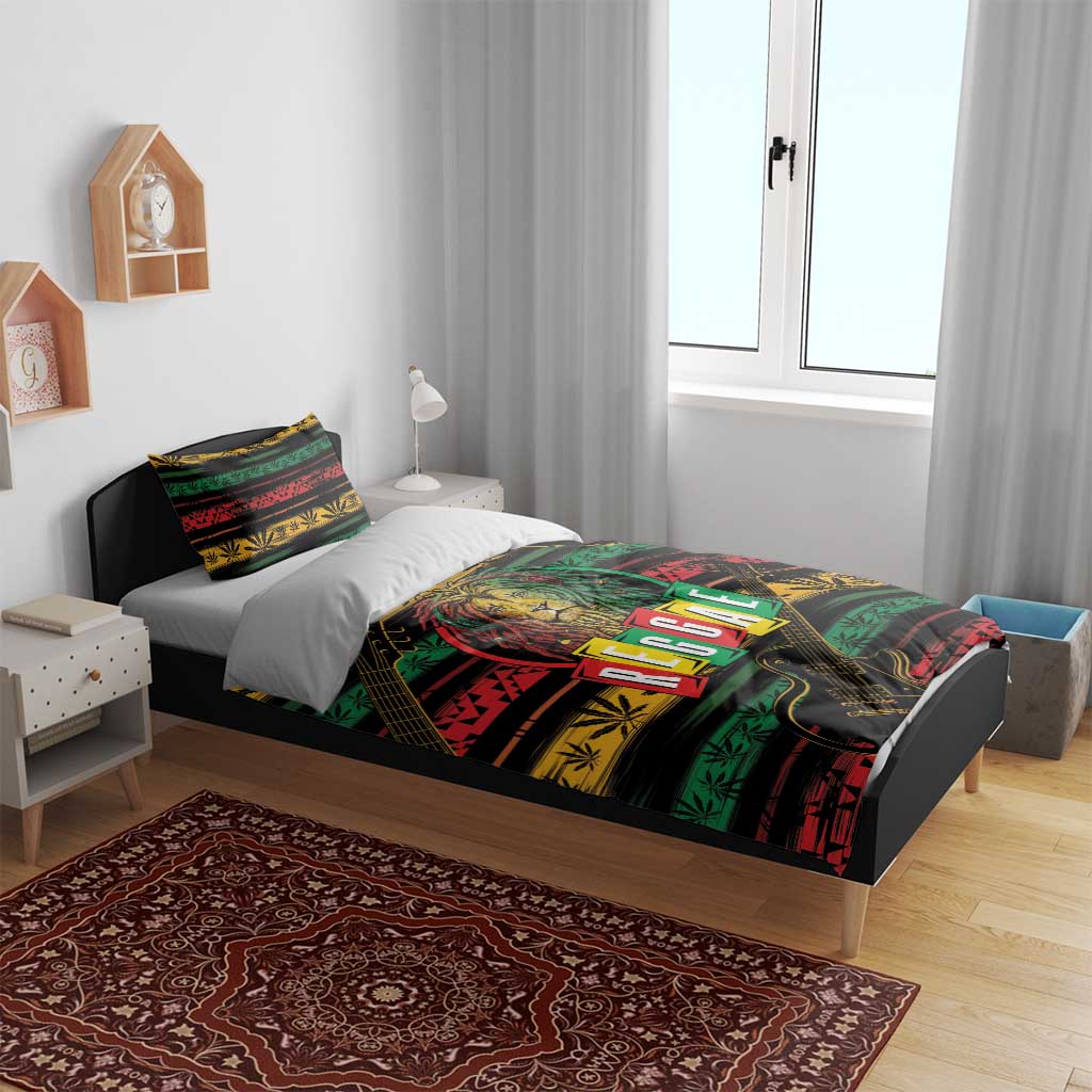 International Reggae Day Bedding Set Rastafarian Lion Legend of Reggae LT01