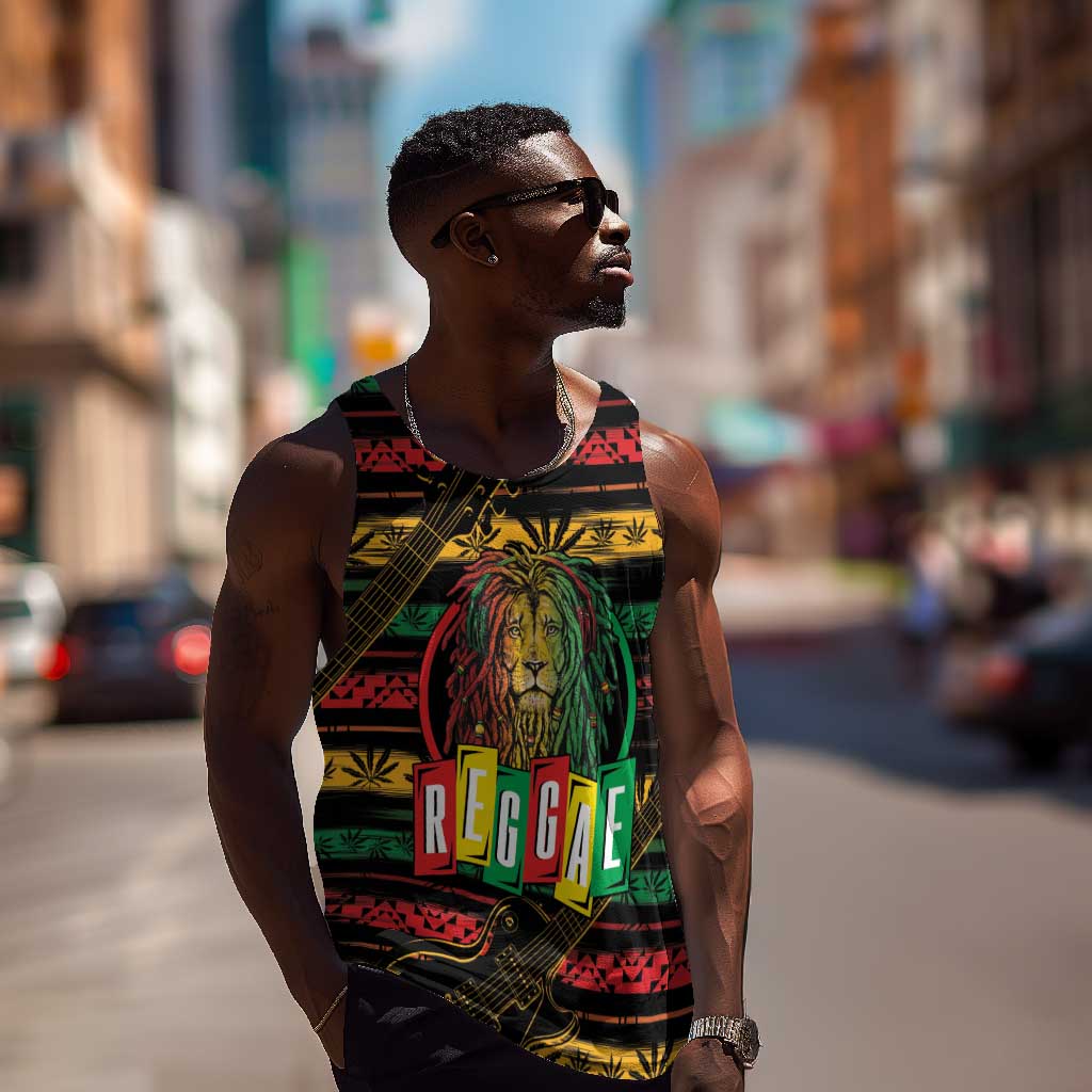 International Reggae Day Men Tank Top Rastafarian Lion Legend of Reggae LT01