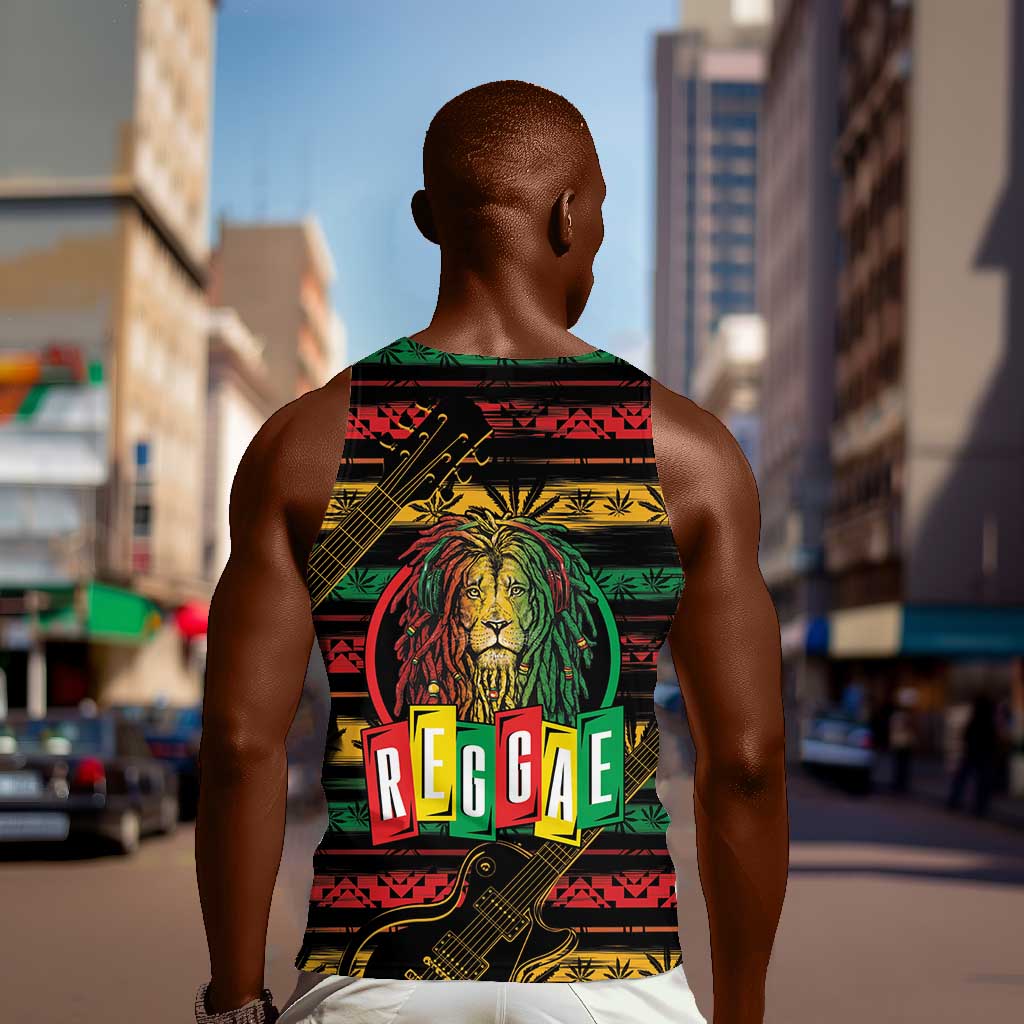 International Reggae Day Men Tank Top Rastafarian Lion Legend of Reggae LT01