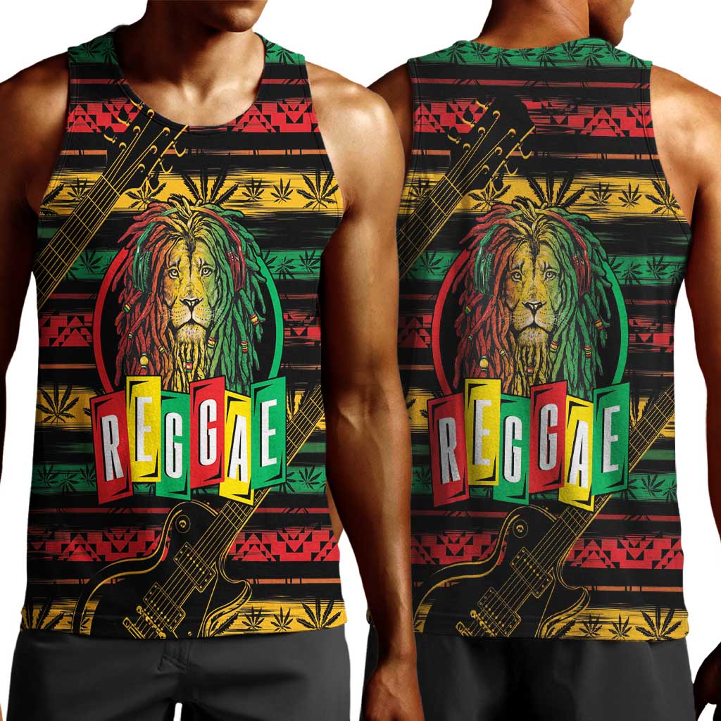 International Reggae Day Men Tank Top Rastafarian Lion Legend of Reggae LT01