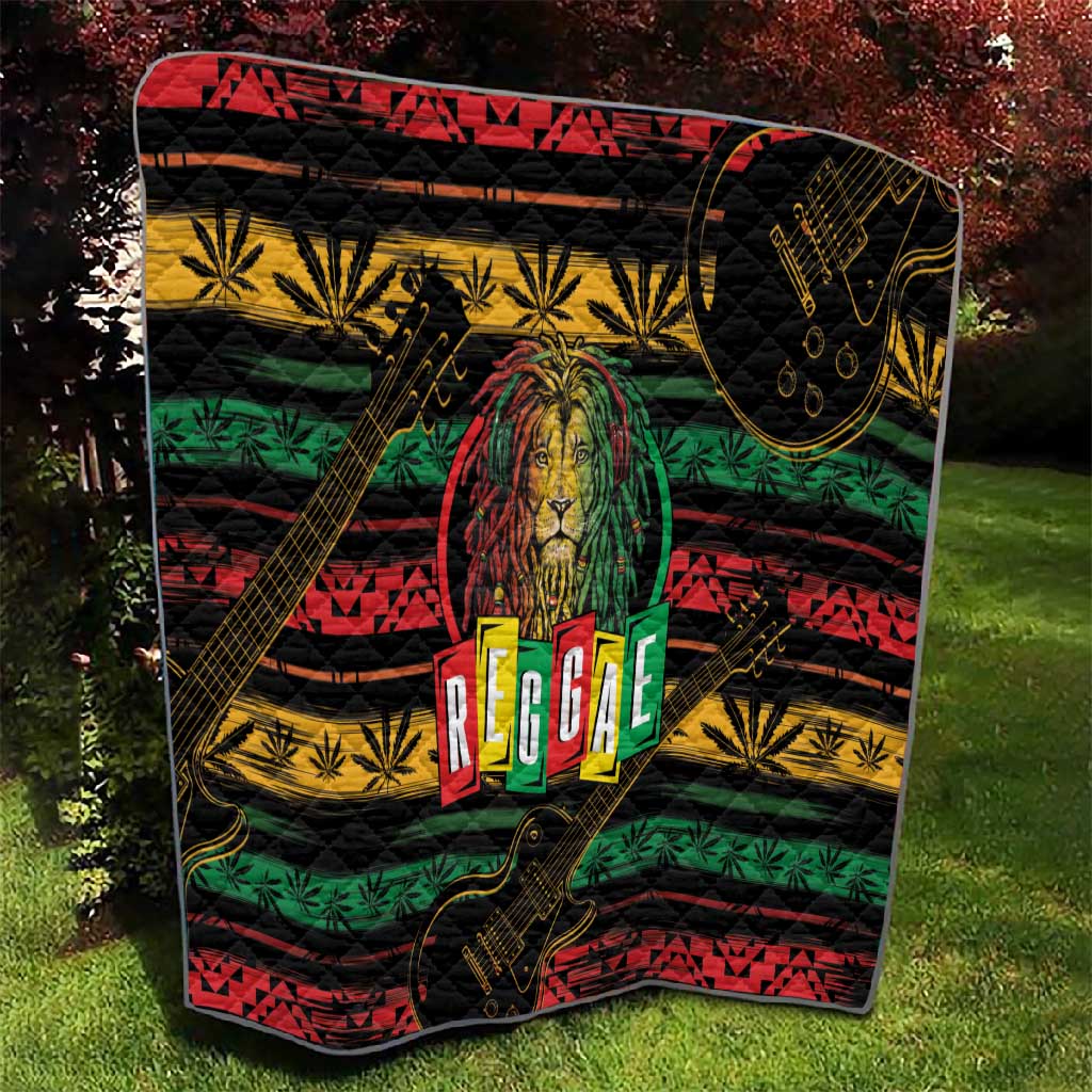 International Reggae Day Quilt Rastafarian Lion Legend of Reggae LT01