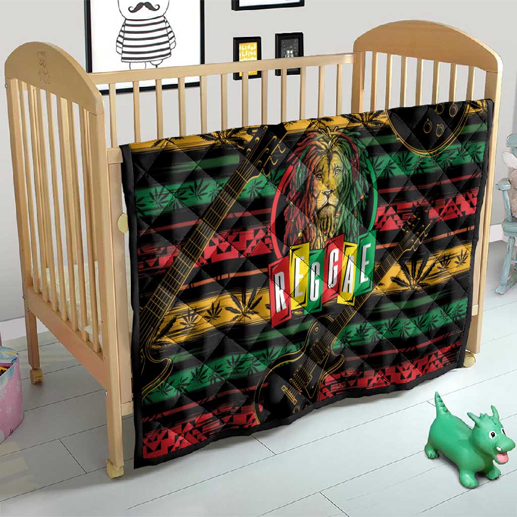 International Reggae Day Quilt Rastafarian Lion Legend of Reggae LT01