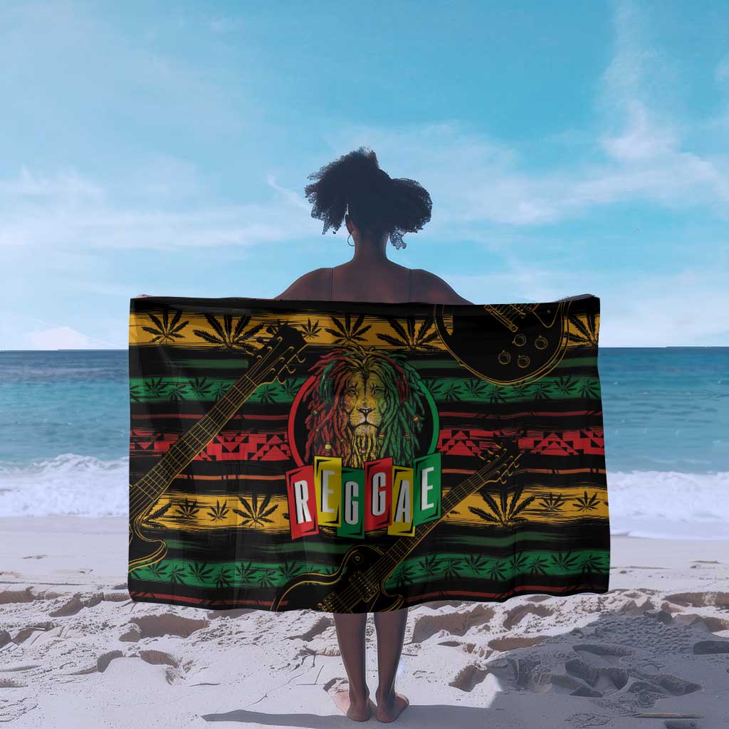 International Reggae Day Sarong Rastafarian Lion Legend of Reggae LT01