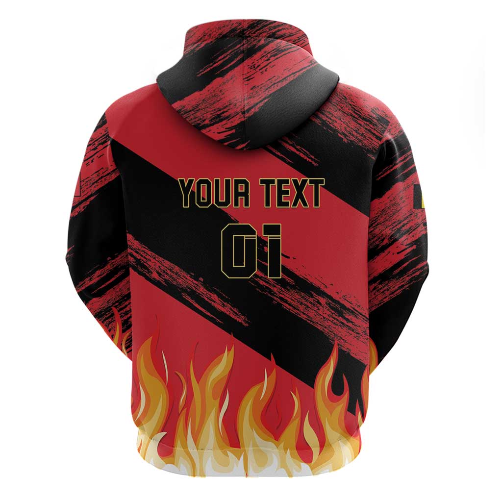 Custom Belgium 2024 Football Hoodie Go De Rode Duivels LT01