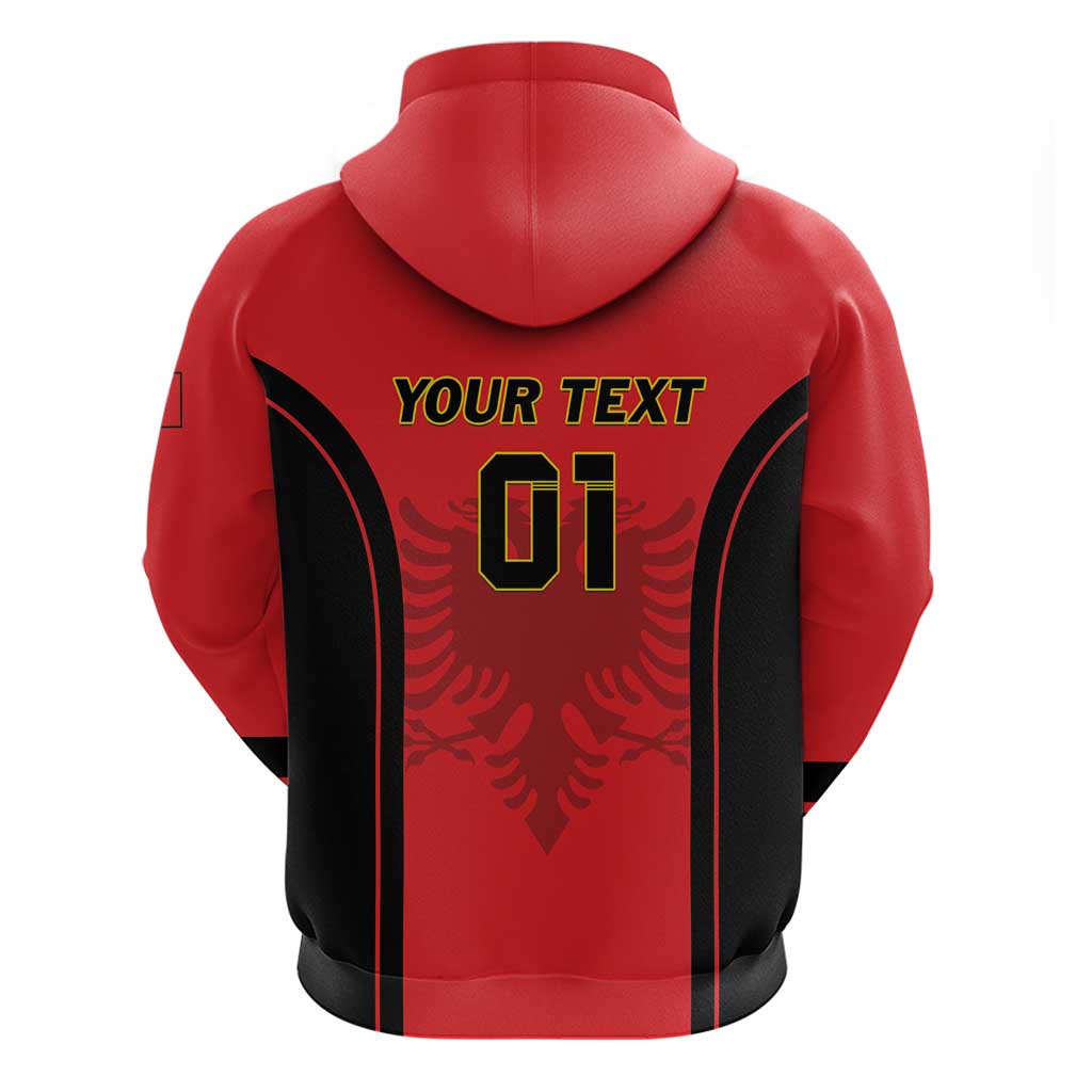 Custom Albania 2024 Football Hoodie Come On Kuqezinjte LT01