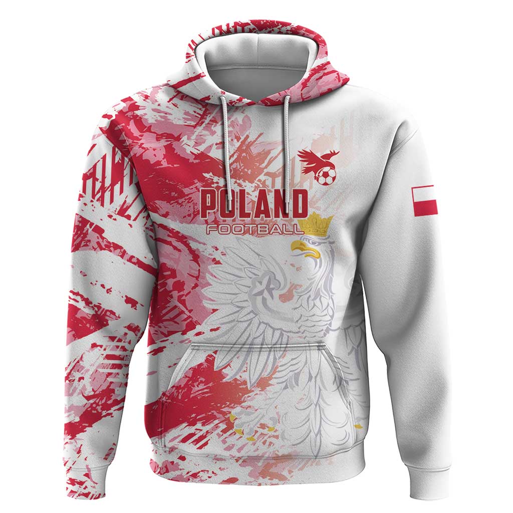 Custom Poland 2024 Football Hoodie Orly Go Champions LT01