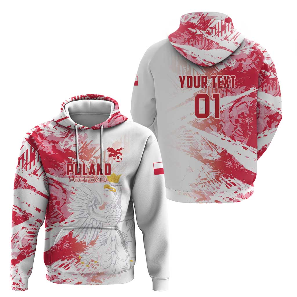 Custom Poland 2024 Football Hoodie Orly Go Champions LT01
