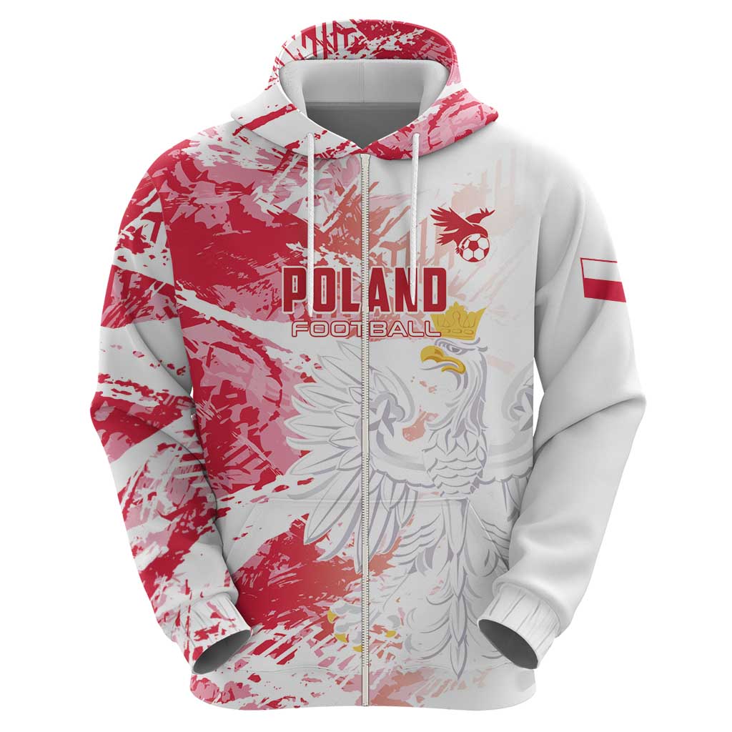 Custom Poland 2024 Football Hoodie Orly Go Champions LT01