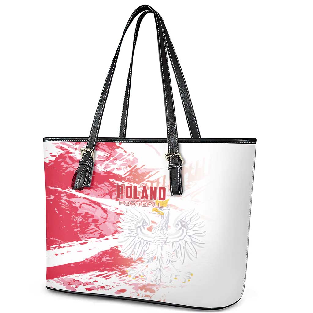 Poland 2024 Football Leather Tote Bag Orly Go Champions LT01