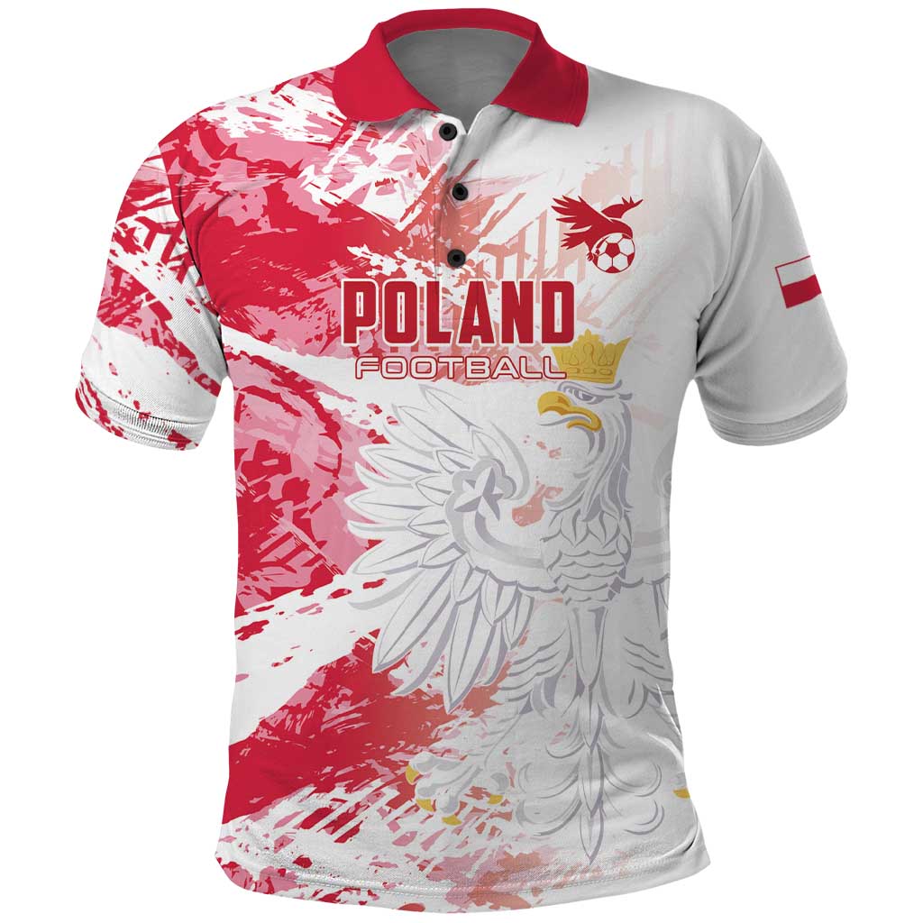 Custom Poland 2024 Football Polo Shirt Orly Go Champions LT01