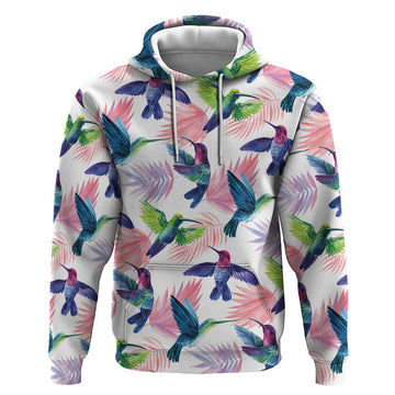 Hummingbirds Colorful Hoodie Unique Stylized LT01