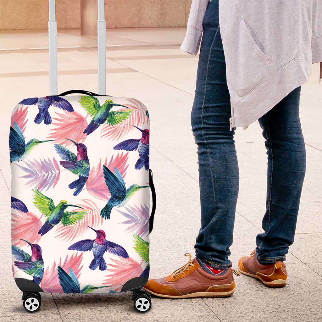 Hummingbirds Colorful Luggage Cover Unique Stylized LT01