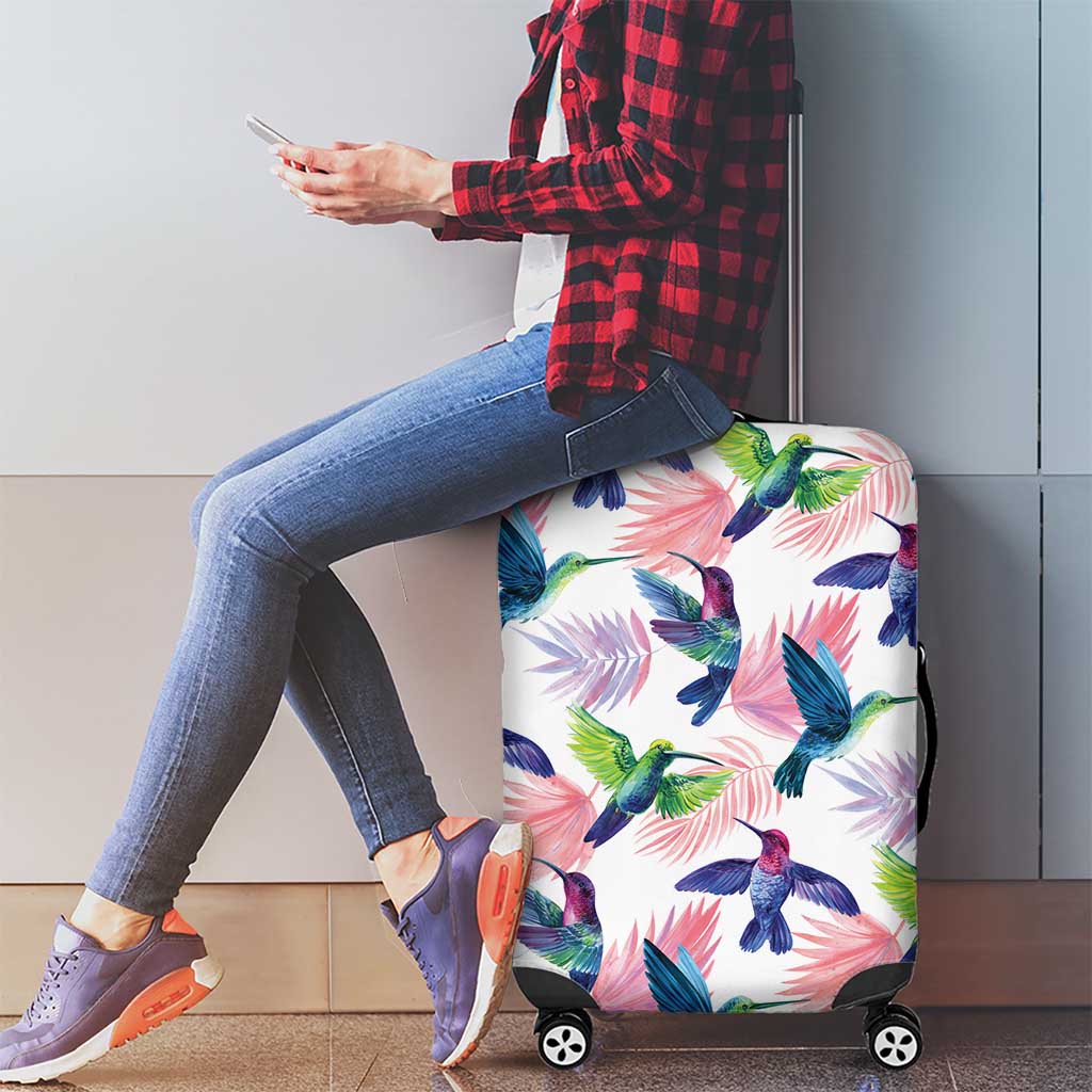 Hummingbirds Colorful Luggage Cover Unique Stylized LT01