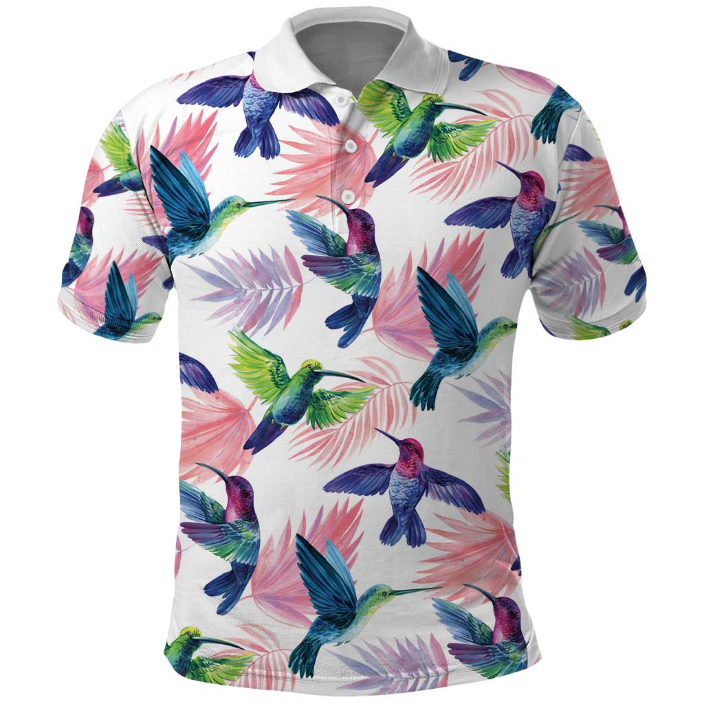 Hummingbirds Colorful Polo Shirt Unique Stylized LT01