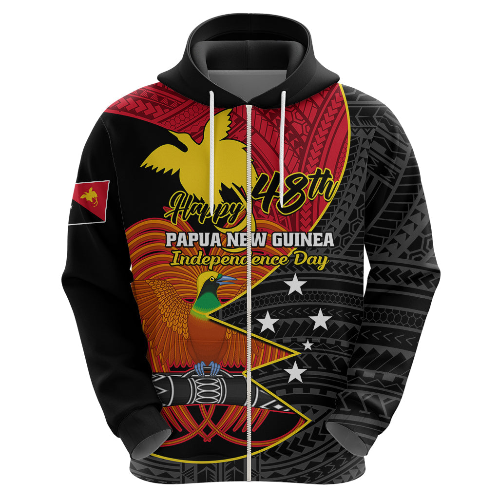 Personalised Papua New Guinea Independence Day Hoodie Happy PNG 48th Anniversary LT01