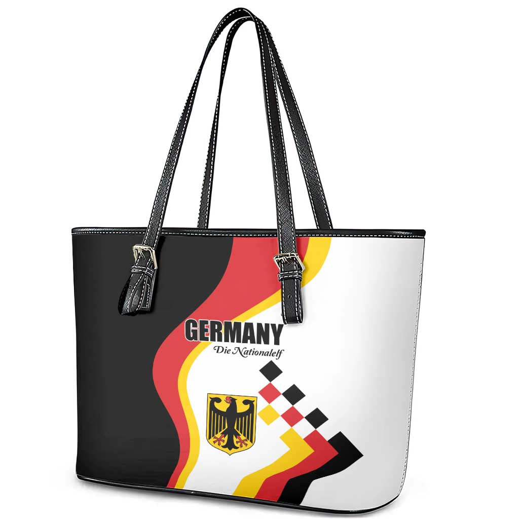 Germany Football Leather Tote Bag Auf gehts Deutschland Girls LT01