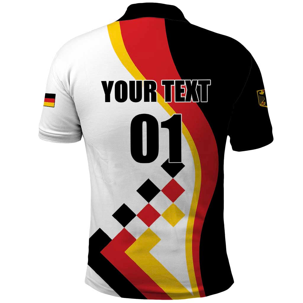 Custom Germany Football Polo Shirt Auf gehts Deutschland Girls LT01