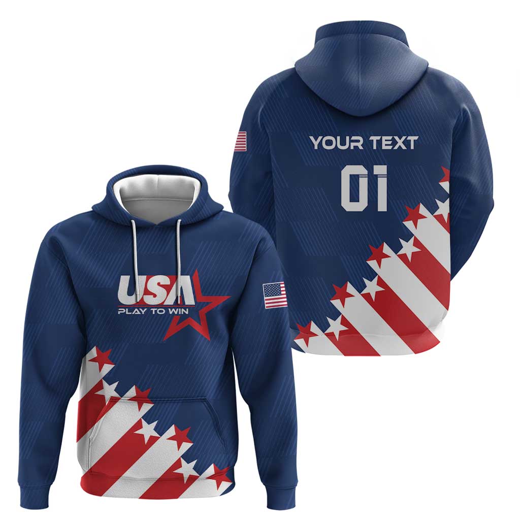 Custom USA Soccer Hoodie Play To Win LT01