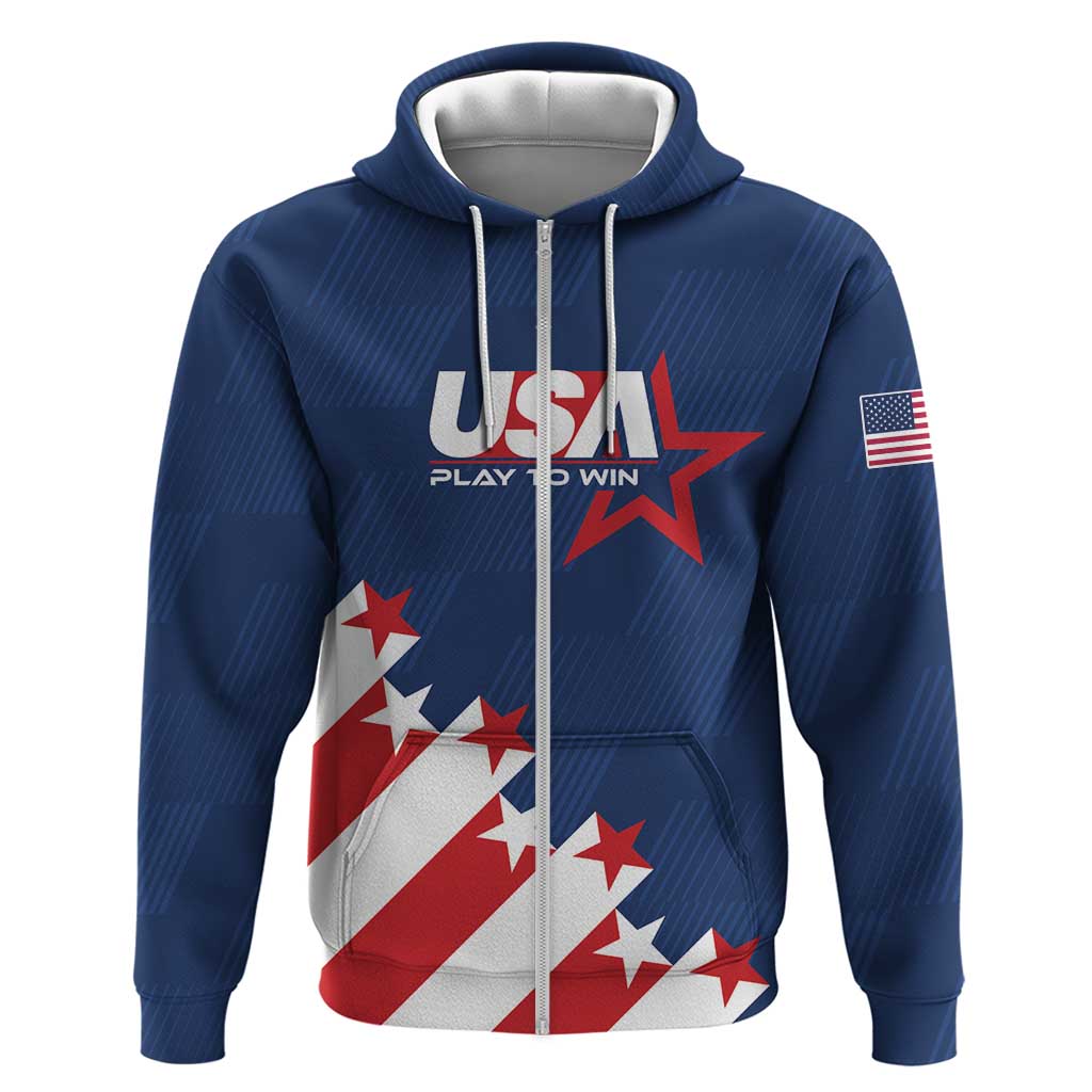 Custom USA Soccer Hoodie Play To Win LT01