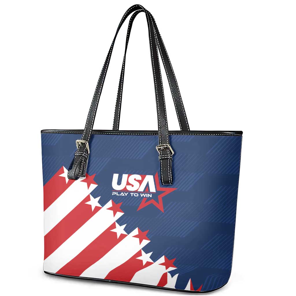 USA Soccer Leather Tote Bag Play To Win LT01