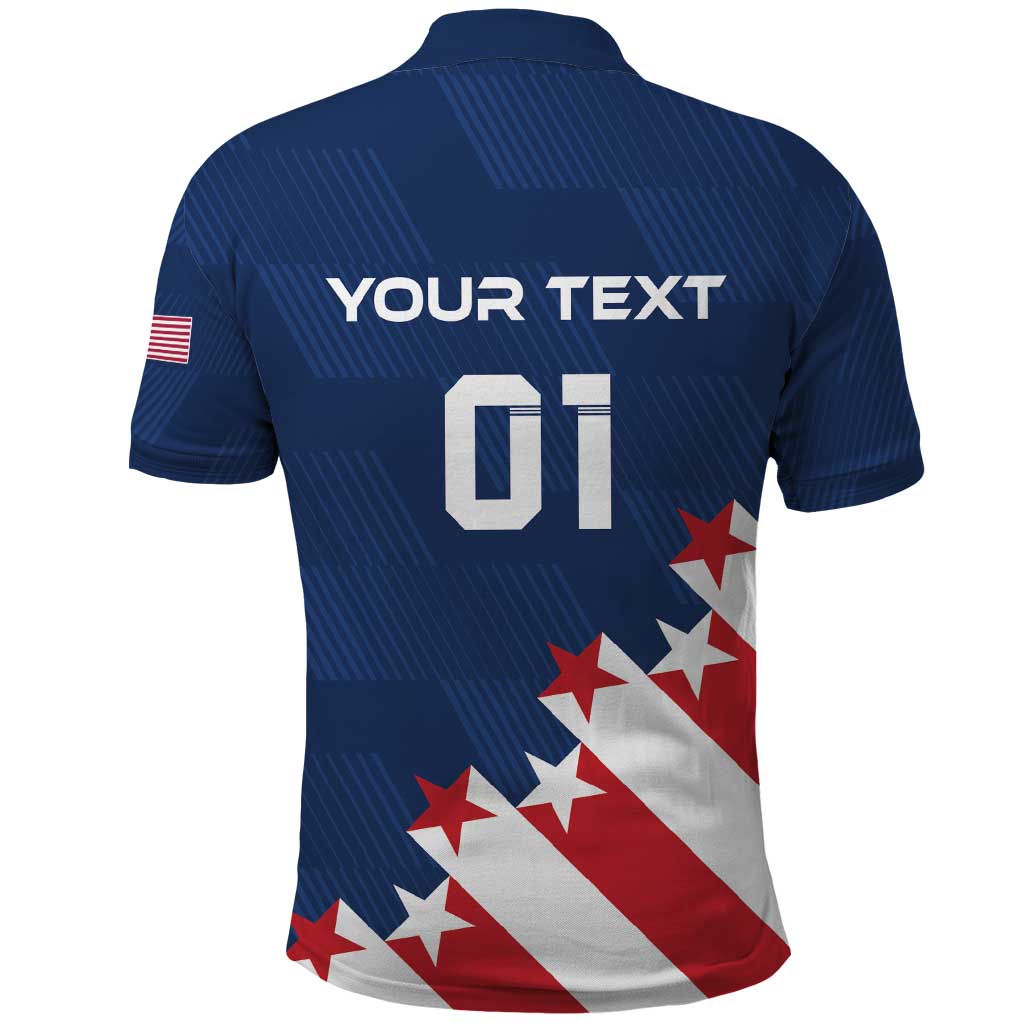 Custom USA Soccer Polo Shirt Play To Win LT01