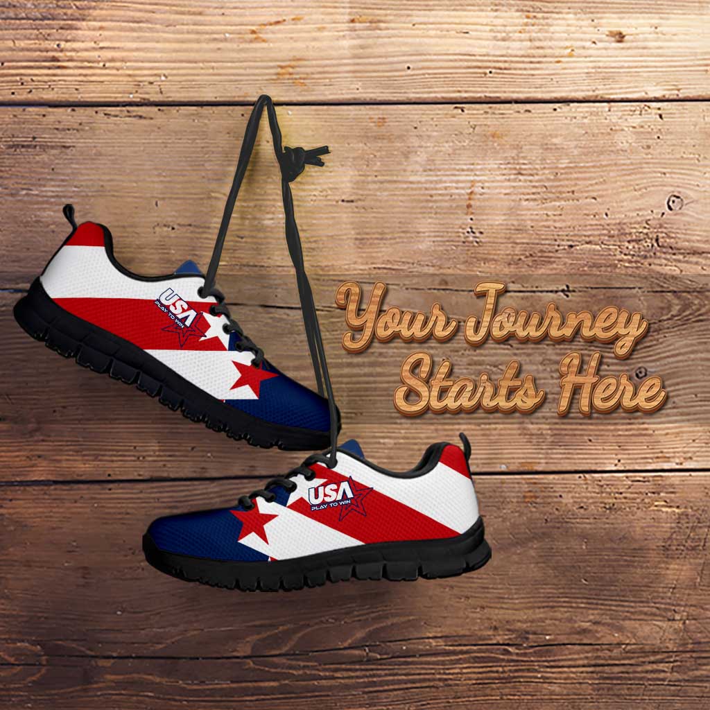 Custom USA Soccer Sneakers Play To Win LT01