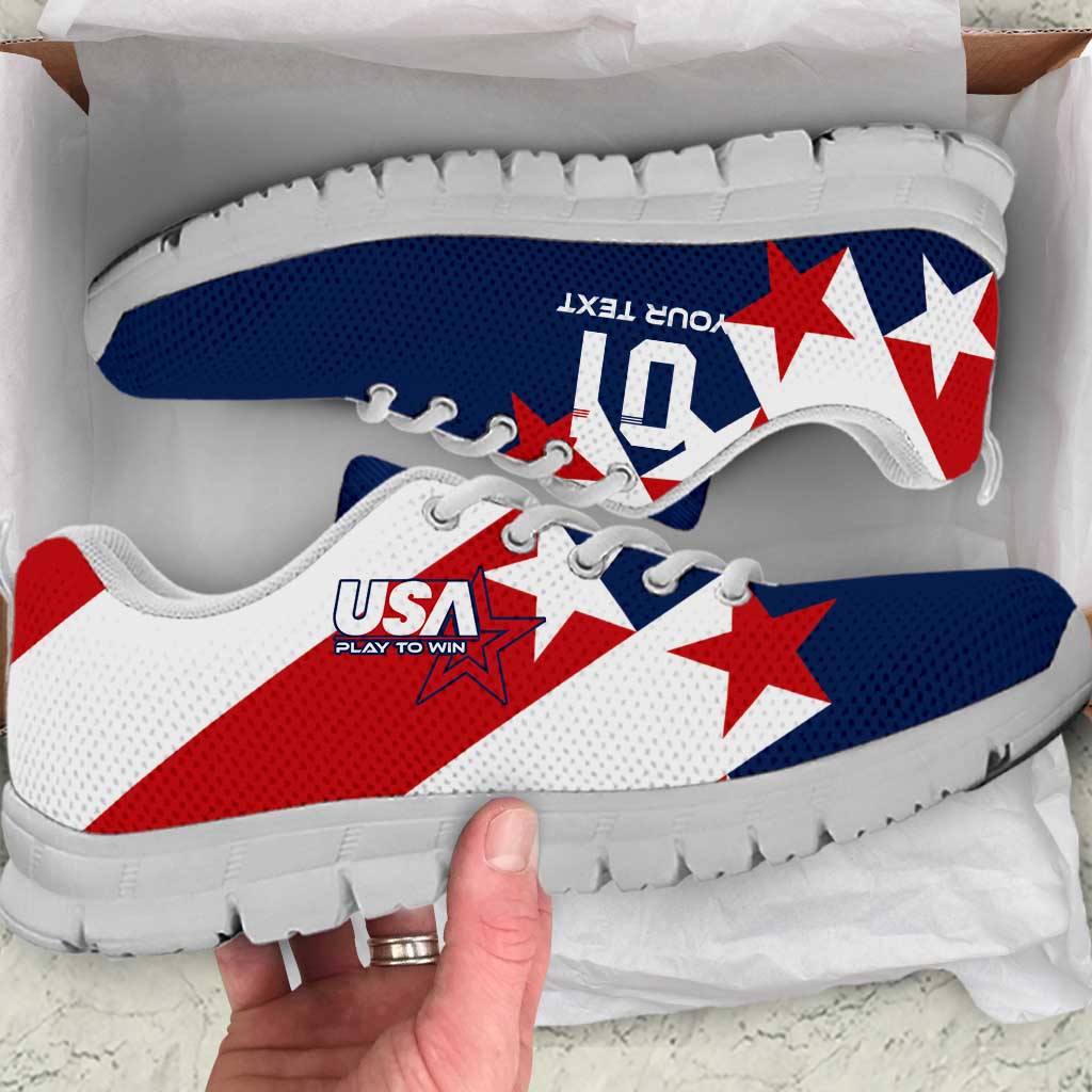 Custom USA Soccer Sneakers Play To Win LT01