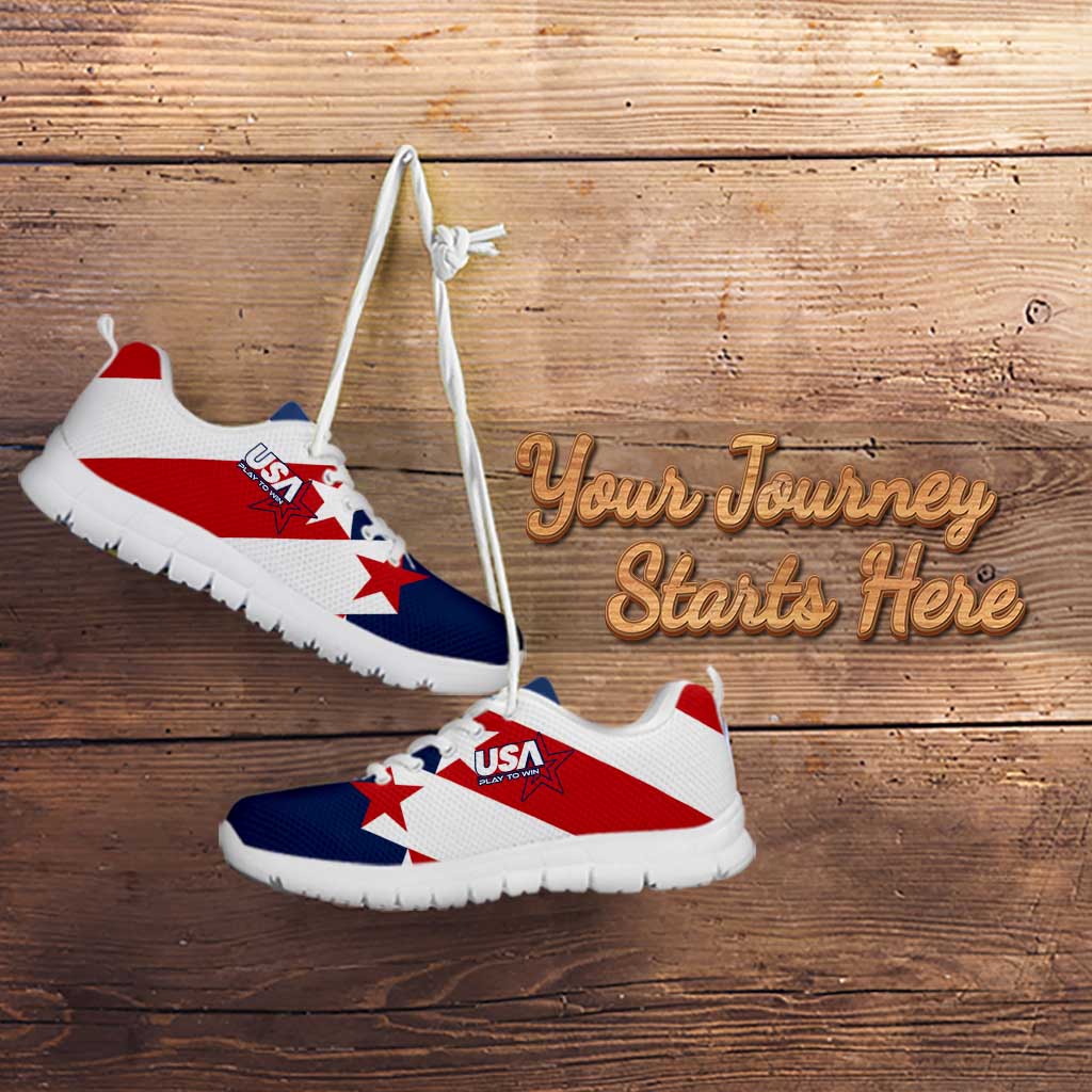 Custom USA Soccer Sneakers Play To Win LT01