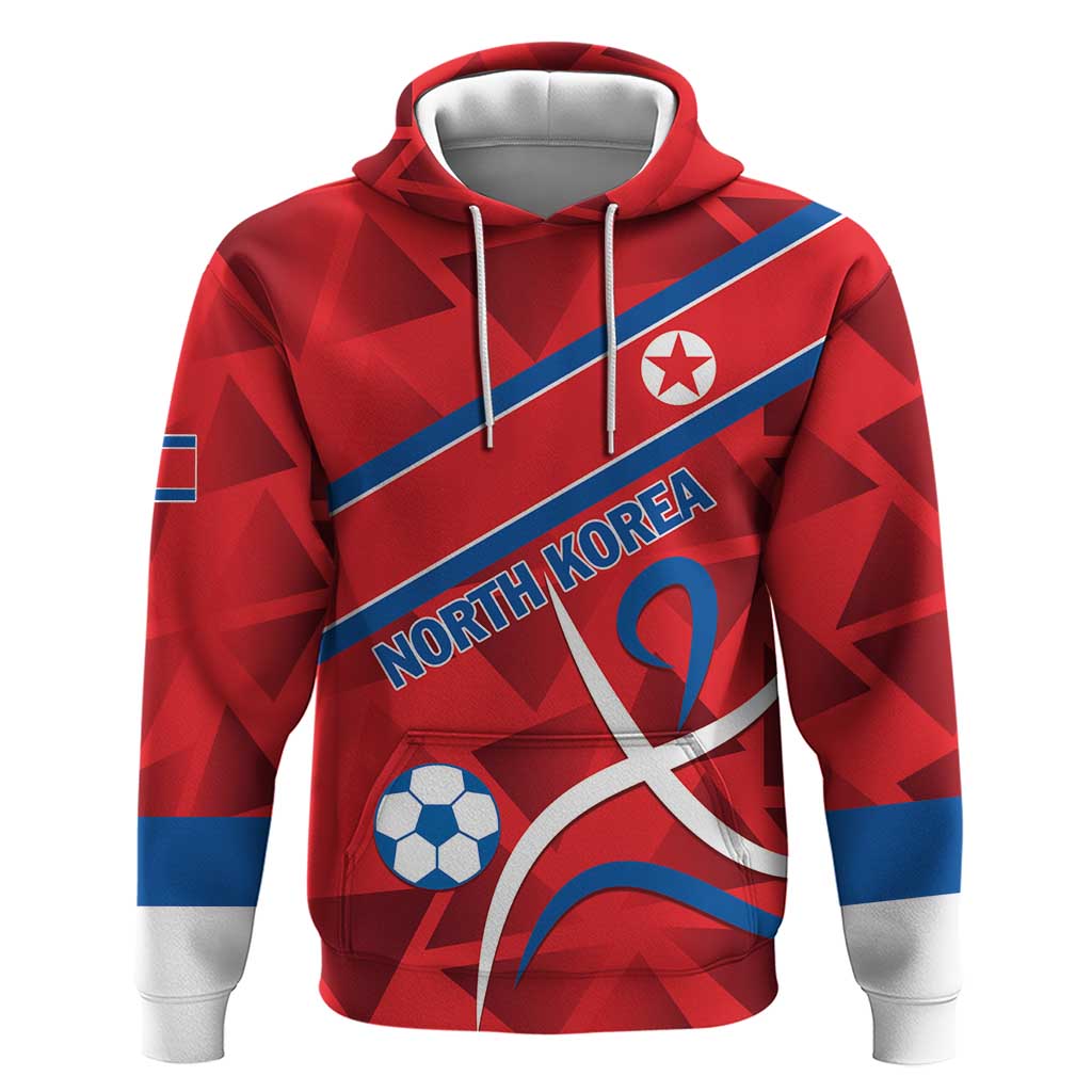 Custom North Korea Football Hoodie Go Champion LT01