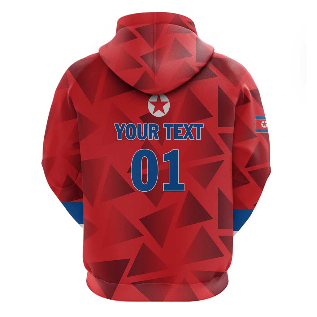 Custom North Korea Football Hoodie Go Champion LT01