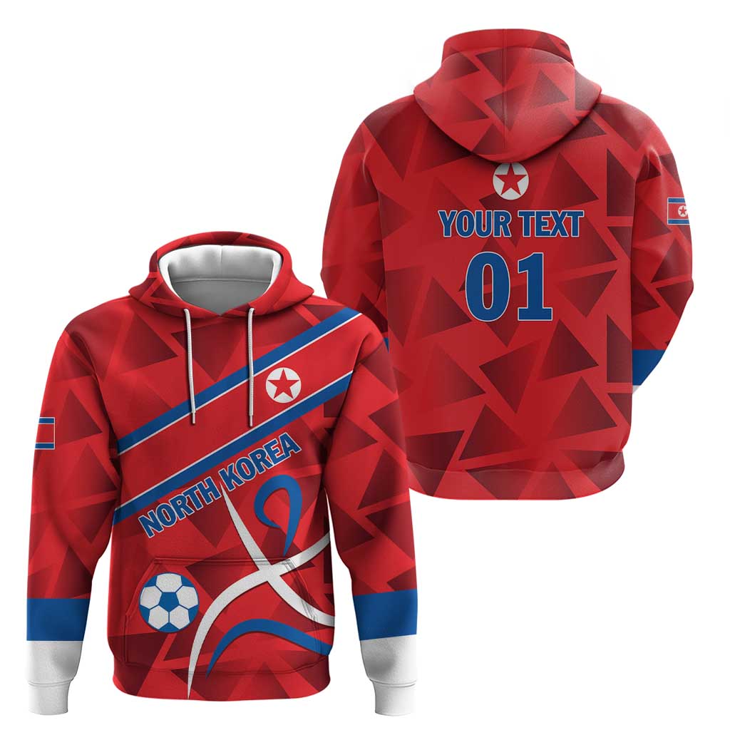 Custom North Korea Football Hoodie Go Champion LT01