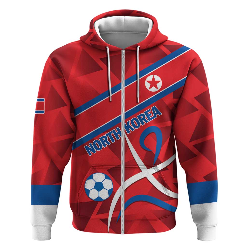 Custom North Korea Football Hoodie Go Champion LT01