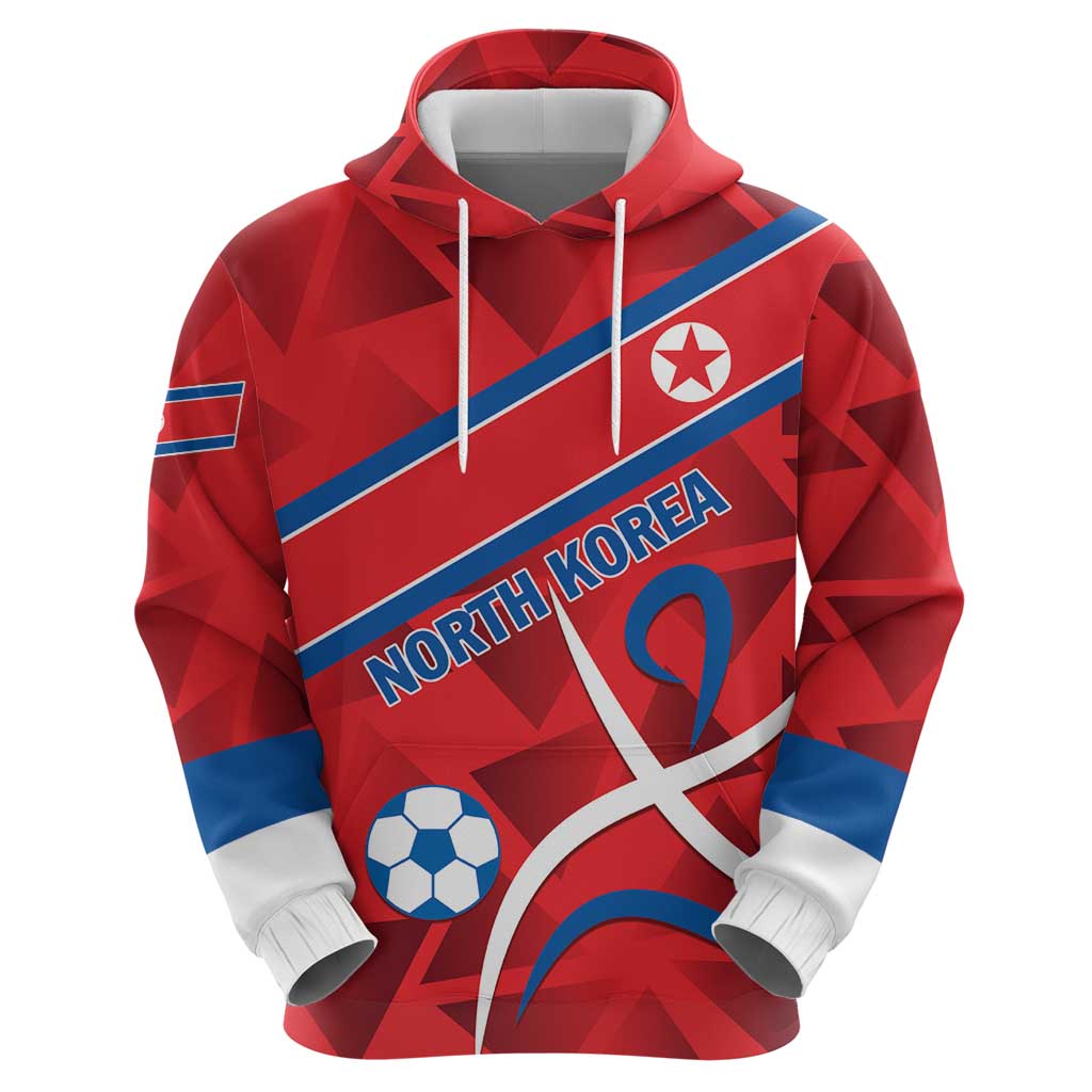 Custom North Korea Football Hoodie Go Champion LT01