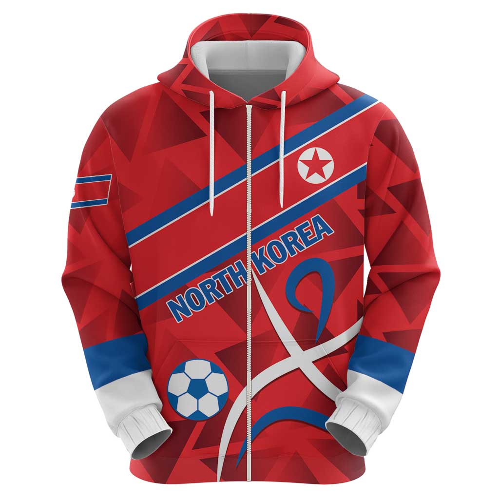 Custom North Korea Football Hoodie Go Champion LT01