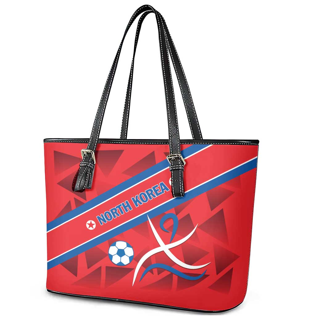 North Korea Football Leather Tote Bag Go Champion LT01