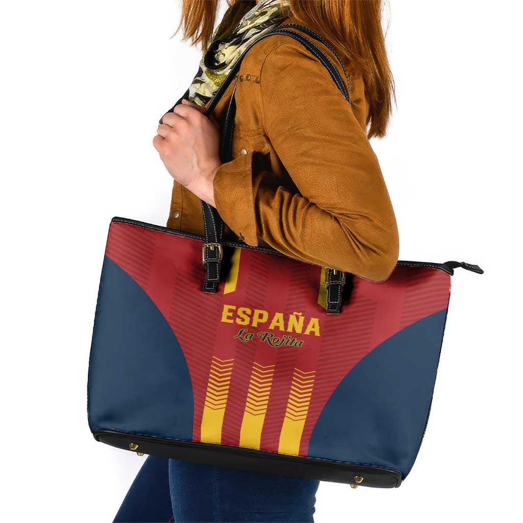 Spain Football Leather Tote Bag Go La Rojita LT01